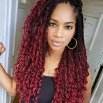 MAMBO 18 Inch 45cm 20 Roots Kanekalon Crochet Faux Locs with Curly Hair Ends Twist Braids 24 Strands