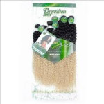 Miss Rola Synthetic Kinky Curly Hair Extensions Hair Weaves Ombre Hair Bundles 18"-22'' 6pcs/Pack 200G For Full Head Color: T1B/613