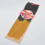 Adorable Quattro Yaki Wave 4pcs 12-18 With Free Small Closure Hair Bundles,Heat Resistant Fiber Yaki Straight Packet Hair Weaves Color: #1B