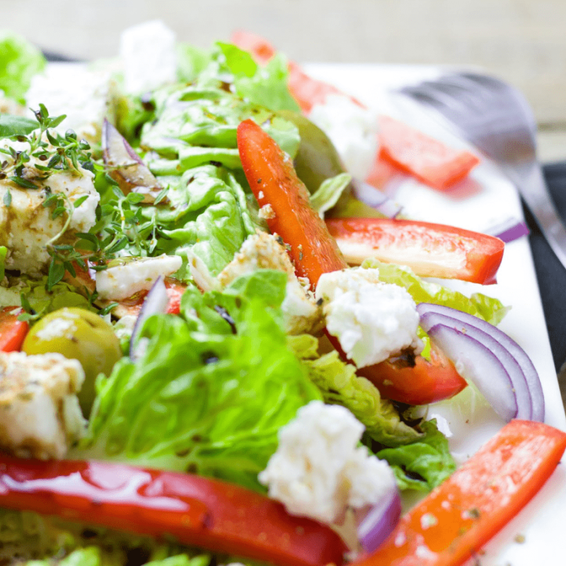 Harissa Chickpeas with Whipped Feta