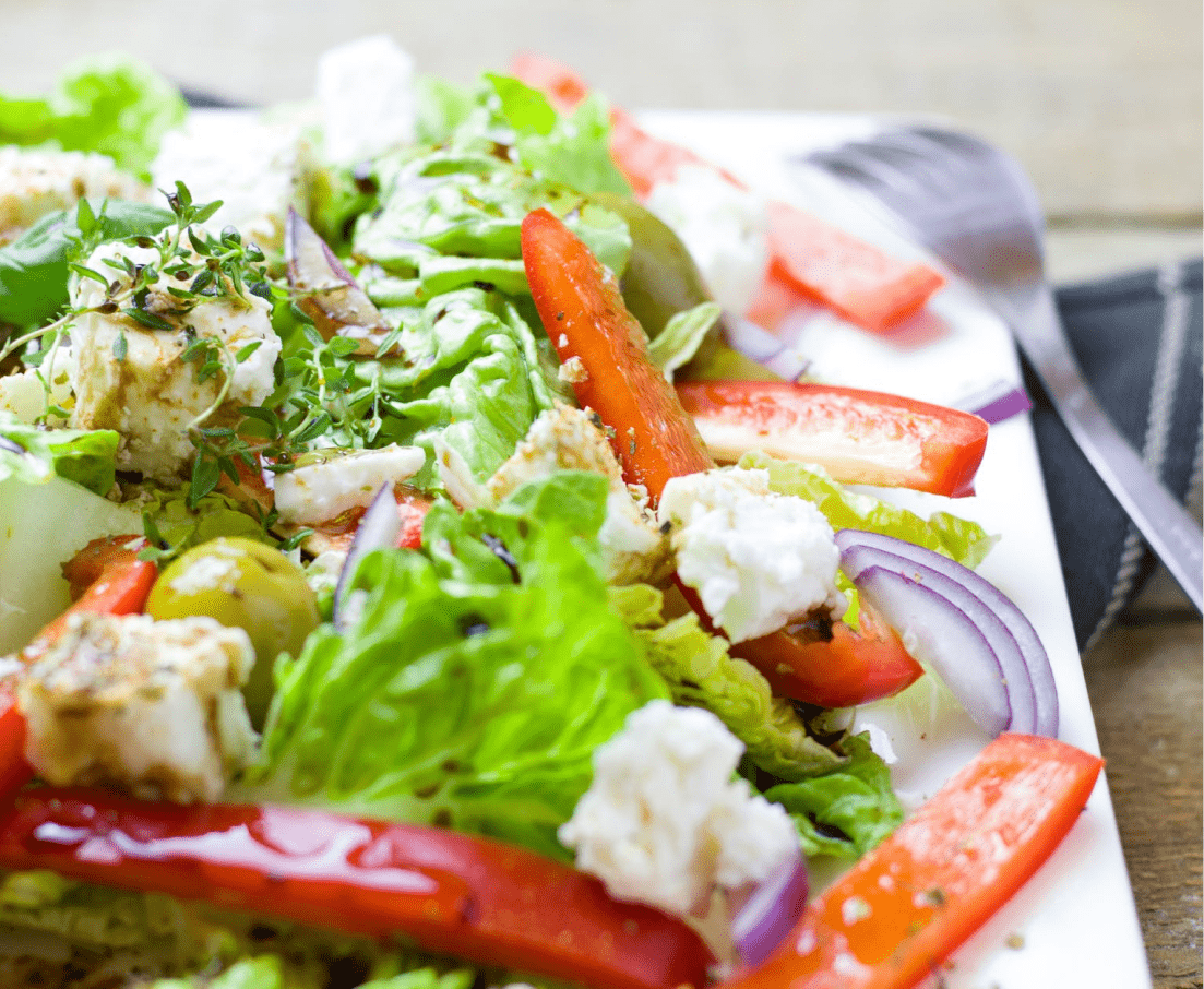 Harissa Chickpeas with Whipped Feta