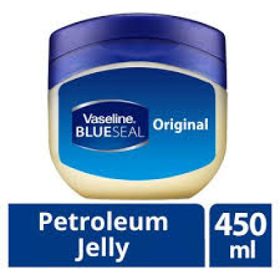 Vaseline Blue Seal Pure Petroleum Jelly Original 450ml (NG)