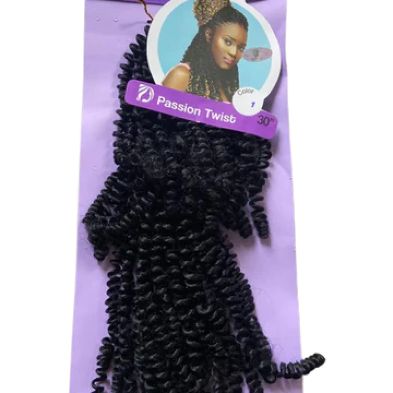 Darling Passion Twist Synthetic Crochet - Black